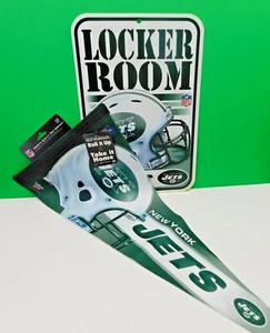 Letrero de pared de banderín y vestuario de fieltro de los New York Jets NFL 2011 equipo WinCraft Sports - Imagen 1 de 12
