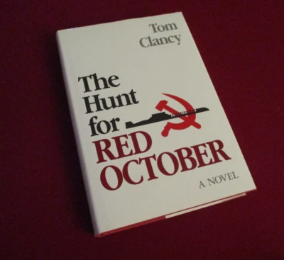 The Hunt for Red October by Tom Clancy (1984) Later Printing Hardcover Novel Foto 1 de 3