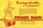 BUVARD / PUBLICITAIRE // POTAGES // MAGGI 