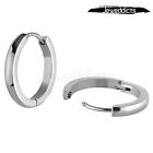 1-4 Pairs Huggie Earring Unisex Surgical Steel Clip On Hoop Piercing Jewellery