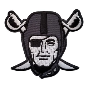 Las Vegas Raiders Vintage Style Patch. Embroidered. Iron On. 3"x2.5" - Picture 1 of 3
