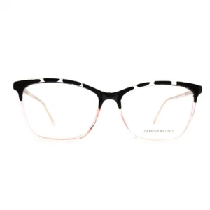 WP 20213 PK Black Pink Womens Rectangular Eyeglasses 57-16-145 - Picture 1 of 8
