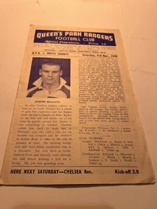 QUEENS PARK RANGERS v NOTTS COUNTY - Lge South/N - 3/11/1945 - Programme - Picture 1 of 2