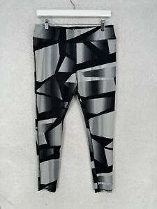 New York & Company Leggings Womens Large Colorblock Black Gray Yoga Pants