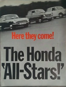 HONDA N360, N600 AND S800 CAR BROCHURE fold out 8 page - Picture 1 of 4
