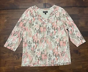 Dana Buchman Woman 3/4 Sleeve Blouse Women’s Size 1X - Picture 1 of 4