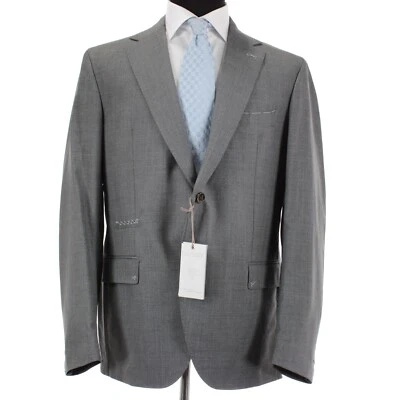 Eleventy Platinum NWT Wool Sport Coat / Blazer Size 56 (46R US) In Solid Gray - Image 1 of 4