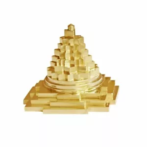 Metall Meru Shree Yantra in Messing Panchdhatu Metall für Shri Yantra kostenloser Versand - Bild 1 von 3