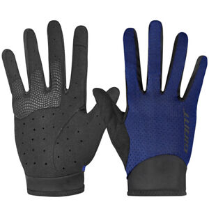 Giant Transfer Full Fingered MTB Gloves - Navy Blue