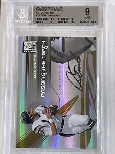 DAN FOUTS PHILIP RIVERS 2007 Donruss Passing the Torch AUTO /49 CHARGERS BGS 9