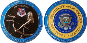 EADS Camp David Presidential Air Support Challenge coin t 41 - Picture 1 of 3