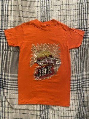 Vintage 80s Ched Single Stitch T Shirt JBK Trucking Double Sided YOUTH Large - Image 1 of 4