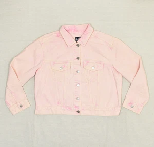 Giacca camionista Gap Denim donna bottoni 100% cotone rosa taglia L tie dye - Foto 1 di 8