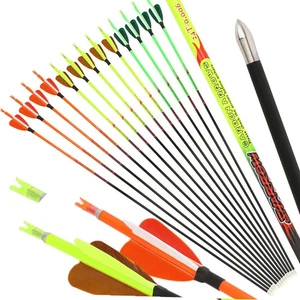 6/12 32'' Archery Arrow Pure Carbon SP400-1000 Feathers ID4.2mm Shooting Target - Picture 1 of 20