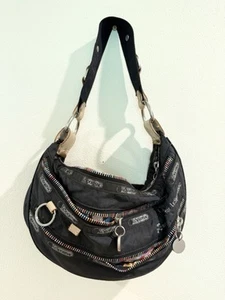 LeSportsac Tokidoki Shoulder Bag Women Rainbow Zip Black - Picture 1 of 5