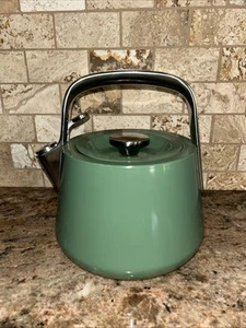 Caraway stove, top kettle sage green used once - Picture 1 of 7