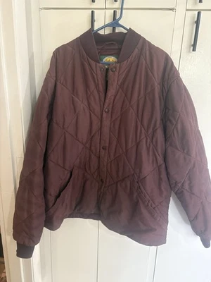 Cabelas Jacket Maroon Quilted Men XL Tall Thinsulate Insulation Outdoor Work - Image 1 of 4