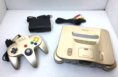 Nintendo 64 Limited Edition Gold Konsole Set Getestet Japan Spiel Selten - Bild 1 von 4
