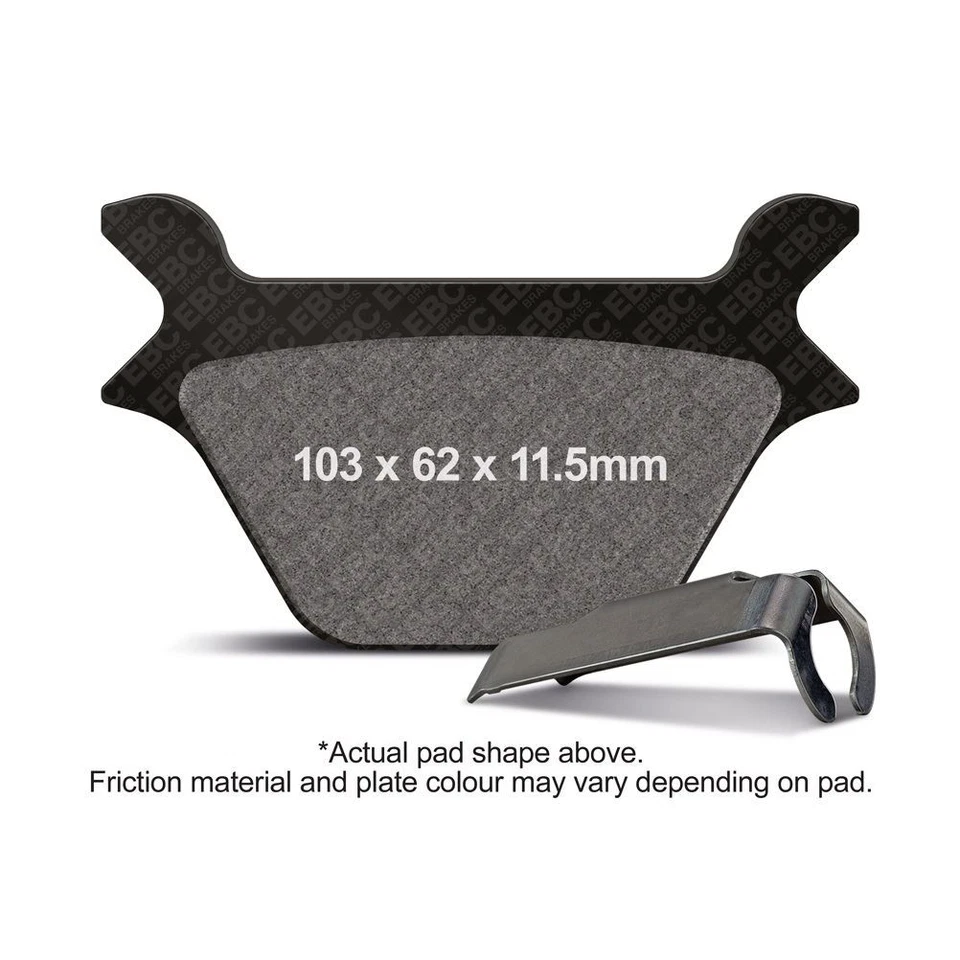 Pastillas de freno traseras derechas EBC V para Harley Davidson Softail FLSTF 1987-1999 Foto 1 de 1