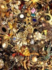 Estate 1 Lb+ BULK Mixed Jewelry Lot Vintage-Mod-Retro CRAFT REPAIR WEAR Unsorted