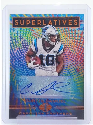 CURTIS SAMUEL 2020 ILLUSIONS SUPERLATIVES AUTOGRAPH ORANGE AUTO Q4408 - Image 1 of 2