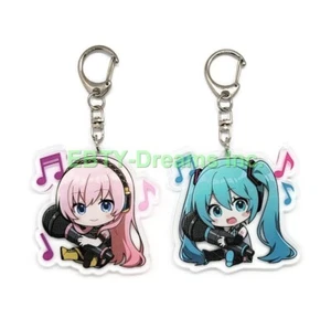 2er Set Schlüsselanhänger Hatsune Miku Vocaloid Anime Girl Acryl v11 - Bild 1 von 2