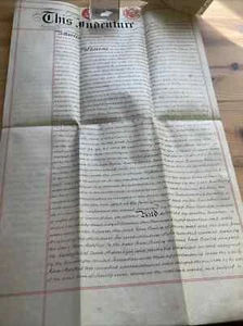 Victorian Vellum Indenture: 1881 Watkin & Adderley Florence Trentham Stafford - Bild 1 von 10