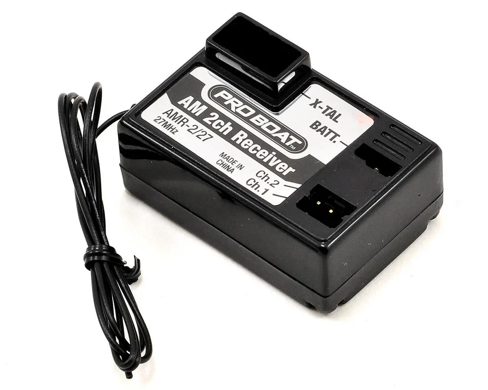 ProBoat 2 Channel 27mhz AM Receiver RC compatible # PRB8023  PRB8021 PRB8040 - Image 1 of 4