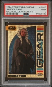 2024 Topps Chrome Star Wars Ahsoka Tano Galactic Gear SuperFractor 1/1 PSA 9 - Picture 1 of 2