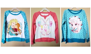 *NWT- DISNEY - GIRL'S SWEATSHIRT - LICENSED - SIZE: XS - XL - Picture 1 of 7