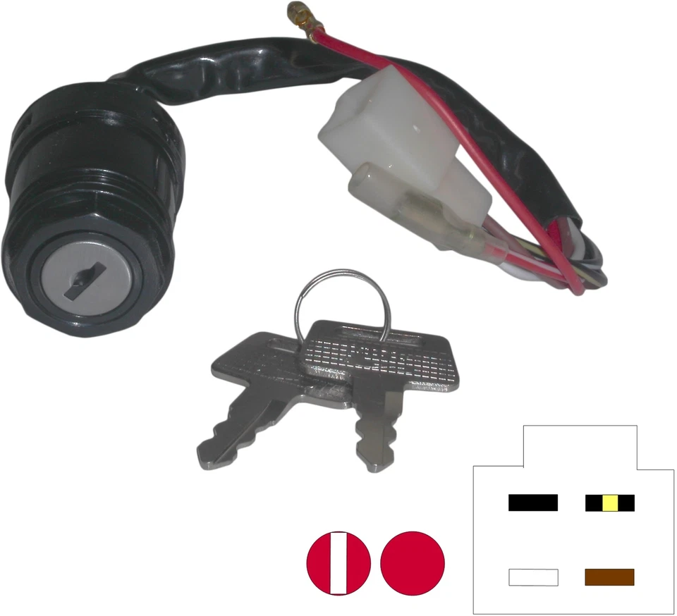 Interruptor de encendido para Kawasaki AR 80 A1 1981 Foto 1 de 1