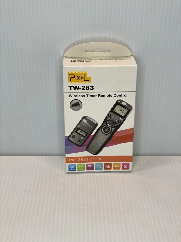 Pixel TW-283 E3 - Wireless Shutter Release Cable Compatible with Canon XT XTi XS - Image 1 of 2