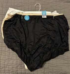 New Black Beige White Vanity Fair brief panties 3 pair Perfectly Yours 4x 11 4XL - Picture 1 of 1