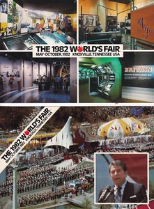 2 Vintage Postcards - World’s Fair 1982 Knoxville Tennessee (TN) Souvenir Reagan - Picture 1 of 2