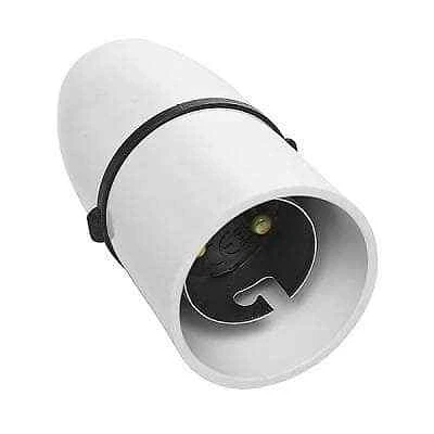 B22 Lamp Holder with Switch BC Bayonet Bulb Cap 1/2" Threaded Bottom Entry White - Image 1 of 1