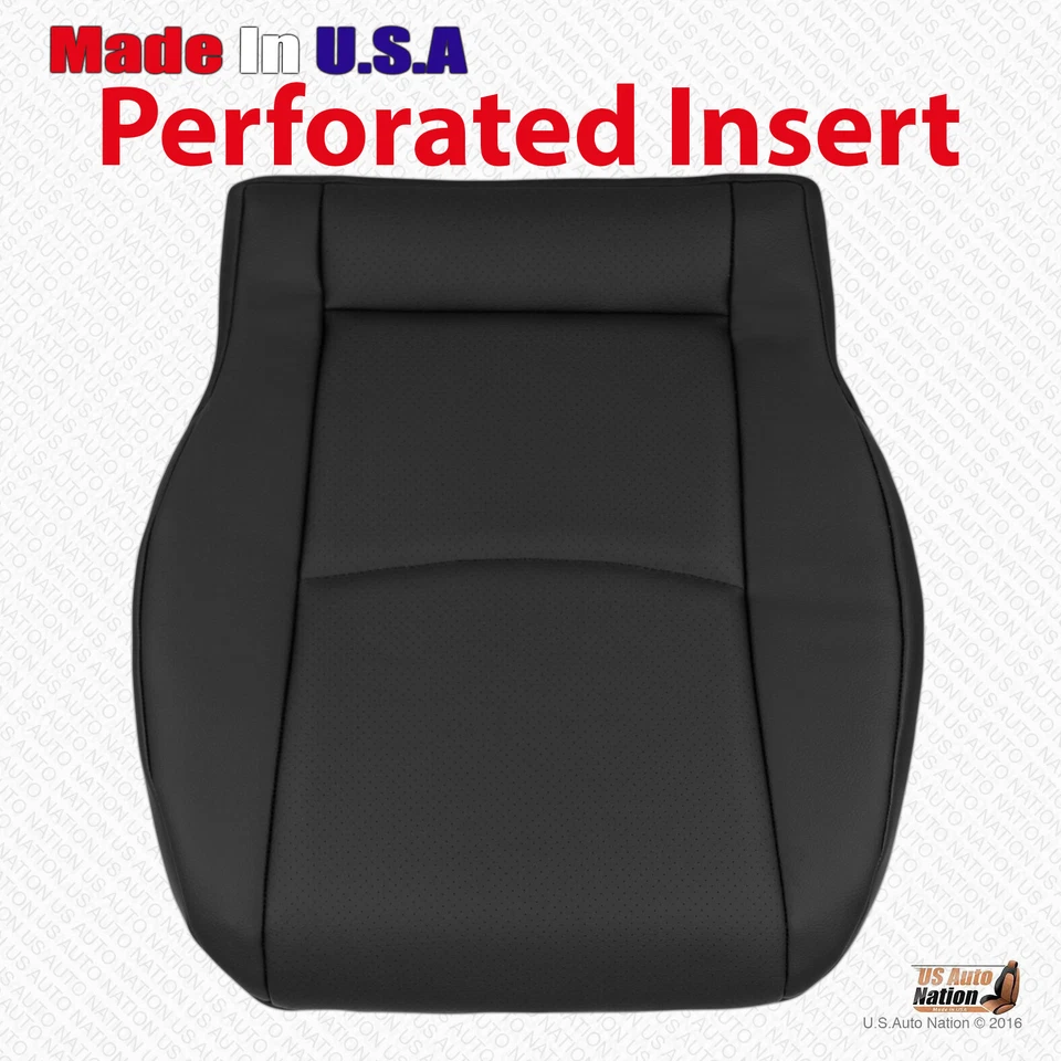Cubierta de asiento de cuero inferior del conductor negra para Mercedes Benz C320 2001 2002 2003 2004 2005 Foto 1 de 4