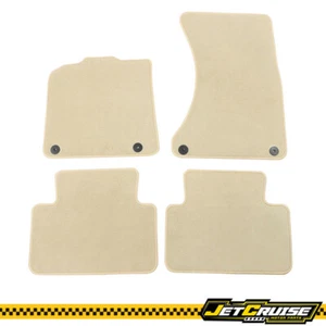 Fits 15-25 Porsche Macan Nylon Car Floor Mats Front Rear Beige Carpets Liner 4PC - Picture 1 of 10