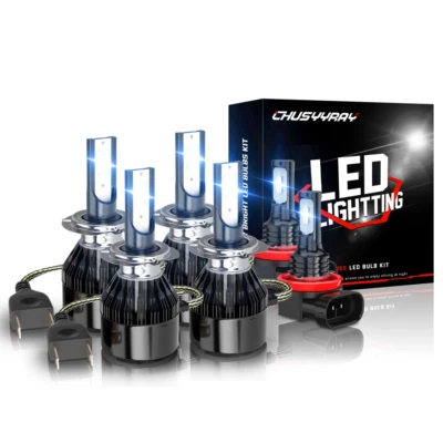 H7 H7 H11 6X 6K LED Headlight Fog Light Bulbs For Mercedes-Benz ML350 2003-2015 - Image 1 of 4