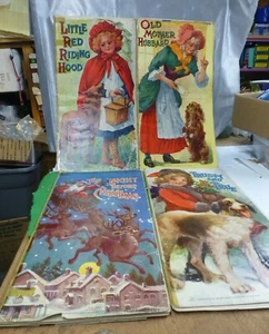 © 1911 1912 LARGE CHILDRENS’ BOOKS NIGHT BEFORE CHRISTMAS & 3 MORE sqqk - Picture 1 of 7