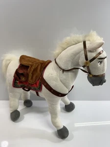 Disney Tangled Rapunzel Maximus Plush Toy Horse 18"x14" White bridle saddlebag - Picture 1 of 7