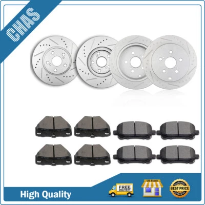 Front And Rear Brake Ceramic Pads & Rotors Discs Kit For 2003-2007 Toyota Matrix Foto 1 de 4