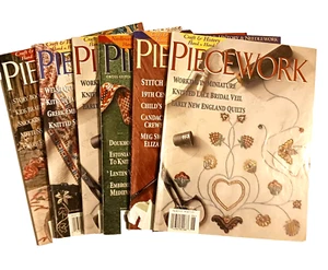 Lot of 6 Piecework Magazines 1997 & 1998 & 1999 Cross Stitch Knitting & More - Picture 1 of 13