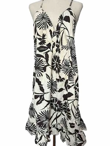 Speed Control New York 2X Women’s Brown/Beige Tiered Spaghetti Strap Midi Dress - Picture 1 of 10