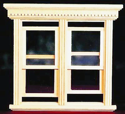 Dolls House Double Sash Window With An Internal Frame 1:12 Scale DIY 184 Tumdee - Image 1 of 4