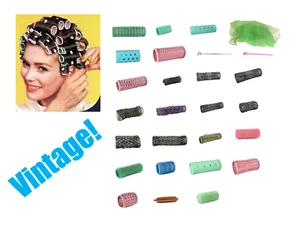 ~1930s-1960s Vintage Hair Brush Sponge (Single) x1 Roller Curler Plastic Metal - Picture 1 of 39