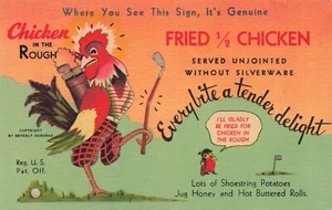 Postcard Chicken In The Rough Restaurant Fried Chicken Oklahoma City OK - Picture 1 of 2