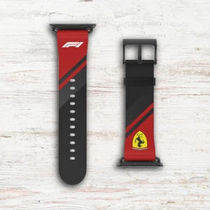 Bracelet de montre inspiré de la course pour amateurs de sport, bracelet style Ferrari, F1, bracelet - Photo 1 sur 34