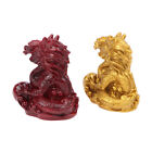 2024 Year Of The Dragon Ornaments Mini Zodiac Dragon Statue Figurines Home DecY7