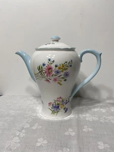 Shelley Fine Bone China Wild Flowers Kaffeekanne Made In England.  EB16 - Bild 1 von 7