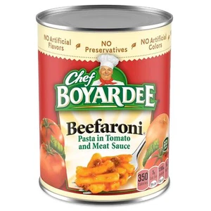(36 Pack) Chef Boyardee Beefaroni Beef Macaroni Pasta in Tomato Meat Sauce, 15oz - Picture 1 of 8